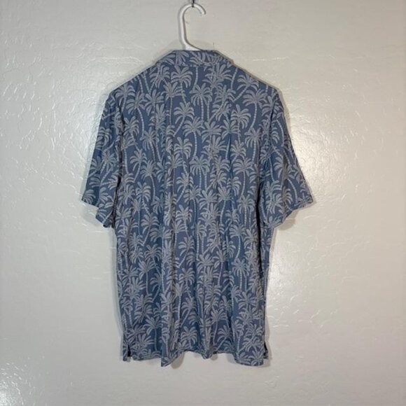 Reyn Spooner Shirt Mens Large Palm Tree Hawaiian Aloha Short Sleeve Button Front - Picture 4 of 6